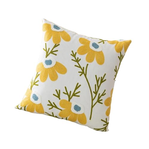 Vynetra Kissenbezug mit Blumenstickerei, verschönert Stuhl, Sofa, Kissen, Dekoration, Wohnzimmer-Akzent Vynetra Kissenbezug mit Blumenstickerei, verschönert Stuhl, Sofa, Kissen, Dekoration, Wohnzimmer-Akzent von Vynetra