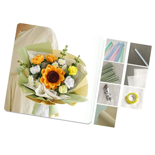 Vynetra Pfeifenreiniger, Blumen-Set mit Klebeband, Rollen, Bastelzubehör, Blumenstrauß, Pipecleaners von Vynetra