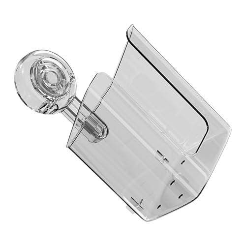 Vynetra Transparenter Nassspender für Küche und Badezimmer, einfacher Zugang und Installation, hält sauber, Saugnapf-Wandhalterung von Vynetra