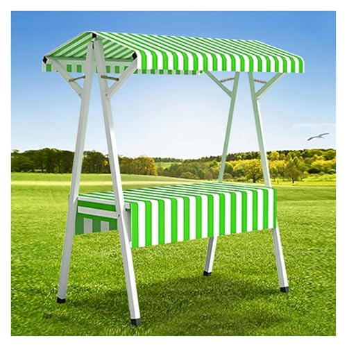 Vyrata straßenverkäufer wagen Stehender Marktstand, tragbarer mobiler Standkiosk for Streetfood-Snack-Ausstellungswagen, for kleine Unternehmen mit Milchtee, Limonade(Green,110x60x200cm/43x24x79in) von Vyrata