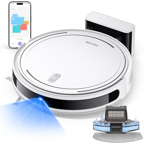 Vyzzle Saugroboter mit Wischfunktion, ultradünner Saugroboter mit LDS Navigation, 5000Pa Staubsauger Roboter D10, App/Alexa, Ideal für Tierhaare, Teppich, Hartboden Vyzzle Saugroboter mit Wischfunktion, ultradünner Saugroboter mit LDS Navigation, 5000Pa Staubsauger Roboter D10, App/Alexa, Ideal für Tierhaare, Teppich, Hartboden von Vyzzle