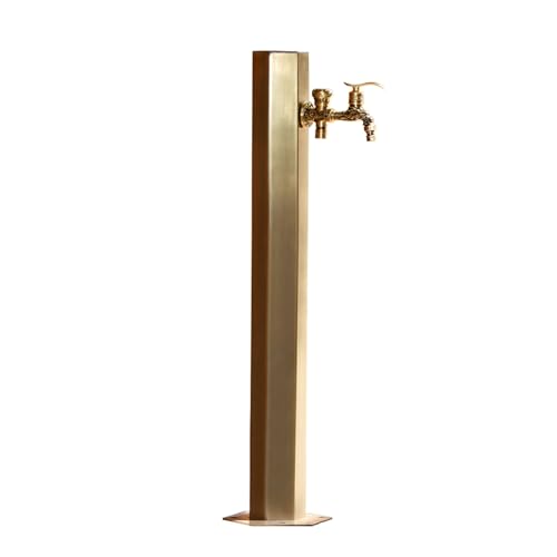 Edelstahl-Wassersäule, Garten Wassersäule mit Wasserhahn, Außen-Wassersäule für Die Bewässerung Von Weiden, Hinterhöfen und Gärten(20.5 * 10.5 * 50cm) von Vzhrvd