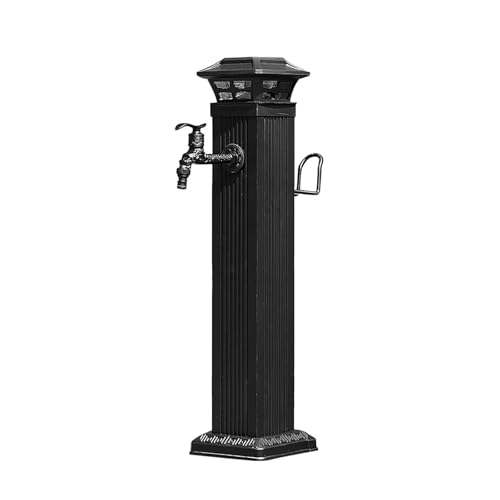 Freistehende Wassersäule, Frostschutzwasserhahn, Quadratische Stahl Wassersäule für Garten, Bauernhof, Weide, Hinterhof, Bewässerung(14 * 14 * 65.5cm) von Vzhrvd