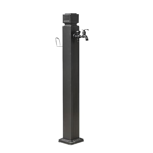 Freistehende Wassersäule, Wasserhahnsäule mit Doppelhahn, Außenwassersäule für Gartenbewässerung und -reinigung(17 * 17 * 74cm) von Vzhrvd