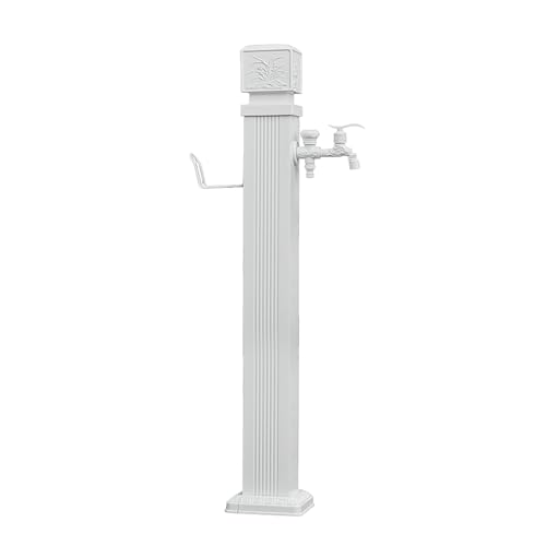 Freistehende Wassersäule mit Haken für Den Innenhof, Gartenwassersäule für Gartenbewässerung und Gartenreinigung(17 * 17 * 74cm) von Vzhrvd