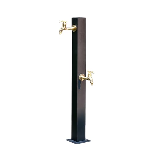 Frostschutzwasserhahn, Retro-Wassersäule, Quadratische Stahl-Wassersäule für Garten, Hof, Bewässerung und Waschen(15 * 15 * 80cm) von Vzhrvd