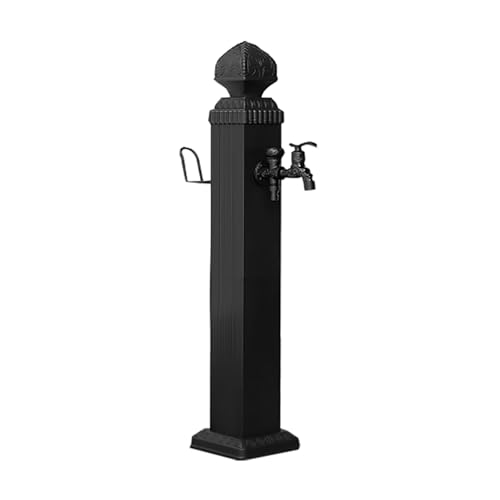 Quadratische Wassersäule Aus Stahl, Frostschutzhahn mit Haken, Wasserhahnsäule für Gartenbewässerung und reinigung(17 * 17 * 72cm) von Vzhrvd