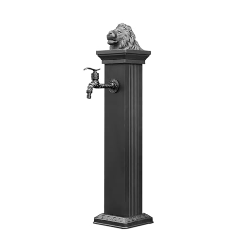 Quadratische Wassersäule Aus Stahl, Frostschutzwasserhahn für Den Außenbereich, Freistehende Säule für Innenhöfe, Parks, Villen Usw.(17 * 17 * 72cm) von Vzhrvd