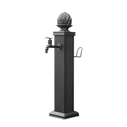 Vertikale Garten-Wassersäule, Frostschutzhahn, Quadratische Stahl-Wassersäule für Garten, Rasen Usw.(17 * 17 * 74cm) von Vzhrvd