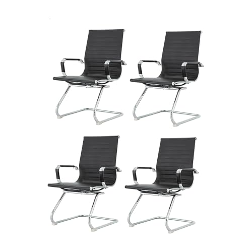 Vzhrvd Empfangsstuhl, Klassischer Stuhl, Konferenzstuhl mit Rückenlehne, Armlehnenstühle für Konferenz-Schulungsräume, Home Office (4 Stück)(39.3in) von Vzhrvd