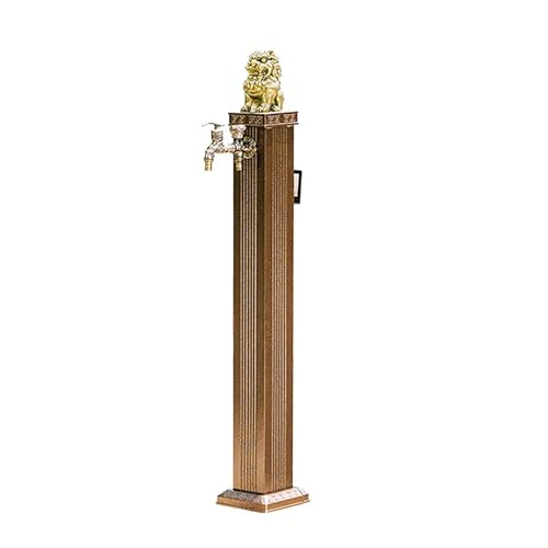 Wasserhahn Im Retro-Stil, Wasserhahnsäule mit Haken, Wassersäule für Garten, Terrasse und Bewässerung(17 * 17 * 108cm) von Vzhrvd