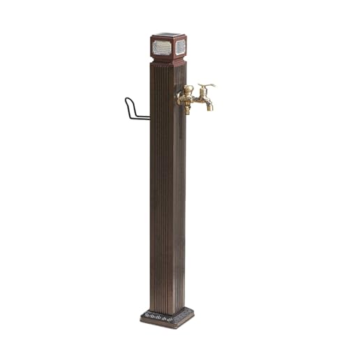 Wassersäule für Den Außenbereich, Vertikale Gartensäule, Frostschutzhahn für Gartenbewässerung, Waschen Usw.(Brown) von Vzhrvd