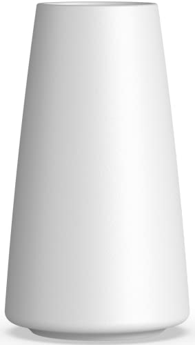 Vzmiza Keramik weiße Vase, Moderne Heimdekoration - Flower Vase Für Pampasgras, nordischer Boho-Stil, für Hochzeit, Deko weiß -Esstisch, Wohnen (weiß) von Vzmiza