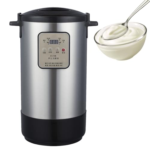 VzxCrue Intelligenter Joghurtbereiter aus Edelstahl, kommerzielle Joghurtmaschine, Zeit- und Temperaturregelung, für Knoblauch, Joghurt, Essiggurken, süßen Reiswein 18L VzxCrue Intelligenter Joghurtbereiter aus Edelstahl, kommerzielle Joghurtmaschine, Zeit- und Temperaturregelung, für Knoblauch, Joghurt, Essiggurken, süßen Reiswein 18L von VzxCrue