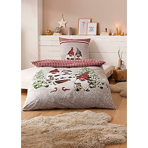 W B Bettwäsche Wichtelfreunde 155 x 220 cm | beidseitig Bedruckt mit originellem Wichtel-Motiv | aus 100% Baumwolle in Renforcé-Qualität | mit Reißverschluss | trocknergeeignet W B Bettwäsche Wichtelfreunde 155 x 220 cm | beidseitig Bedruckt mit originellem Wichtel-Motiv | aus 100% Baumwolle in Renforcé-Qualität | mit Reißverschluss | trocknergeeignet von W B
