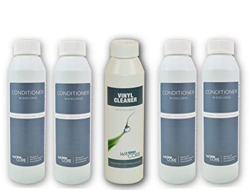 W-Exclusive Wa'core Conditioner 4X 250 ml + Vinyl Cleaner 250 ml Wasserbetten Pflege von W-Exclusive