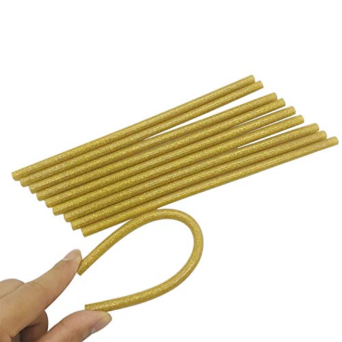 W-L Heißklebepatronen 20pcs 7x200mm DIY Gold heiße Schmelzkleber-Sticks Kleber for Klebepistole Hochviskostechnik Adhesive Reparatur DIY Art Craft Heizung Werkzeug von W-L