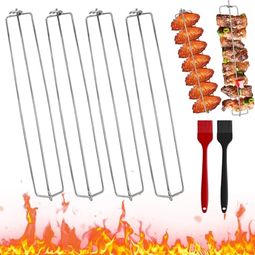 4 Stück Hähnchenschenkel Halter für Grill Spareribs Halter Grill Rippchenhalter Grill Hähnchenschenkel Halter Grillgabel Grilling Chicken Wings Picknick Camping Grillen schaschlikspieße edelstahl 4 Stück Hähnchenschenkel Halter für Grill Spareribs Halter Grill Rippchenhalter Grill Hähnchenschenkel Halter Grillgabel Grilling Chicken Wings Picknick Camping Grillen schaschlikspieße edelstahl von W Rxkiocs