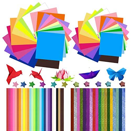 200PCS Bastelpapier Bunt Set Origami Papier Und 1390 Quilling Papierstreifen Farbige Papierstreifenfür Kinder Und Studenten Diy Dekorationen 200PCS Bastelpapier Bunt Set Origami Papier Und 1390 Quilling Papierstreifen Farbige Papierstreifenfür Kinder Und Studenten Diy Dekorationen von W Rxkiocs