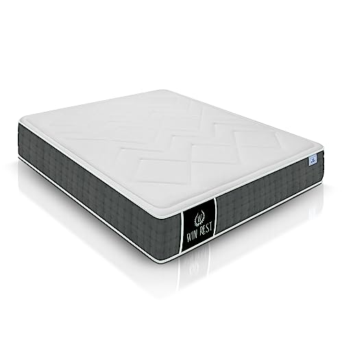 W WIN REST Matratze Spring Box und Ecosystem-Schaumstoff mittlerer Härte, Coliseum 120 x 190, Semi-Doppelbett von WIN REST
