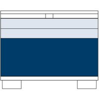 Gitty Schubladenschrank, HxBxT 1.010 x 1.250 x 860 mm, mit 3 Schubladen, 2x Größe XS 1x Größe XL von W&K Metallverarbeitung