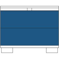 Gitty Start Schubladenschrank, HxBxT 1.010 x 1.250 x 860 mm, mit 3 Schubladen, 1x Größe XS, 1x Größe M, 1x Größe L von W&K Metallverarbeitung