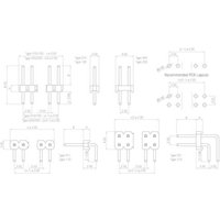 W & P Products Stiftleiste (Standard) Anzahl Reihen: 1 Polzahl je Reihe: 8 314-100-008-00 von W & P Products