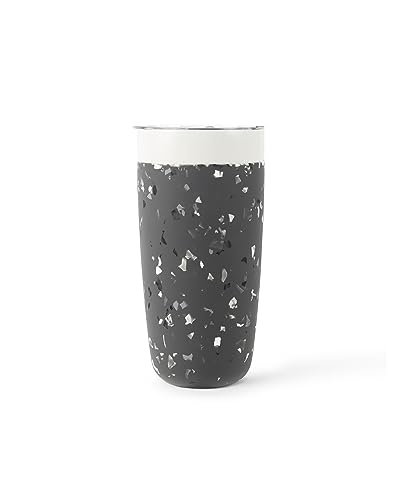 W&P Porter Isolierbecher, 590 ml, kein metallischer Nachgeschmack, Keramikbeschichtung für Wasser, Kaffee und Tee, breite Öffnung, vakuumisoliert, spülmaschinenfest, anthrazitfarbenes Terrazzo W&P Porter Isolierbecher, 590 ml, kein metallischer Nachgeschmack, Keramikbeschichtung für Wasser, Kaffee und Tee, breite Öffnung, vakuumisoliert, spülmaschinenfest, anthrazitfarbenes Terrazzo von W&P