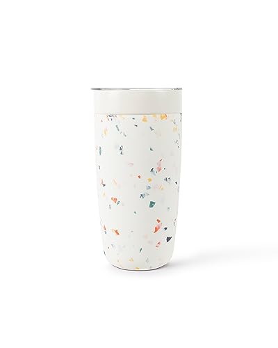 W&P Porter Isolierbecher, 590 ml, kein metallischer Nachgeschmack, Keramikbeschichtung für Wasser, Kaffee und Tee, breite Öffnung, vakuumisoliert, spülmaschinenfest, cremefarben, Terrazzo W&P Porter Isolierbecher, 590 ml, kein metallischer Nachgeschmack, Keramikbeschichtung für Wasser, Kaffee und Tee, breite Öffnung, vakuumisoliert, spülmaschinenfest, cremefarben, Terrazzo von W&P
