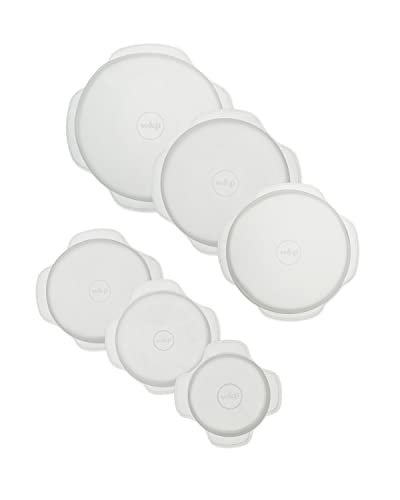 W&P Wiederverwendbarer Silikon-Stretch-Deckel, Set mit 6 runden Deckeln, spülmaschinenfest, gefriergeeignet, LFGB/Premium-Materialien, mikrowellengeeignet, transparent W&P Wiederverwendbarer Silikon-Stretch-Deckel, Set mit 6 runden Deckeln, spülmaschinenfest, gefriergeeignet, LFGB/Premium-Materialien, mikrowellengeeignet, transparent von W&P