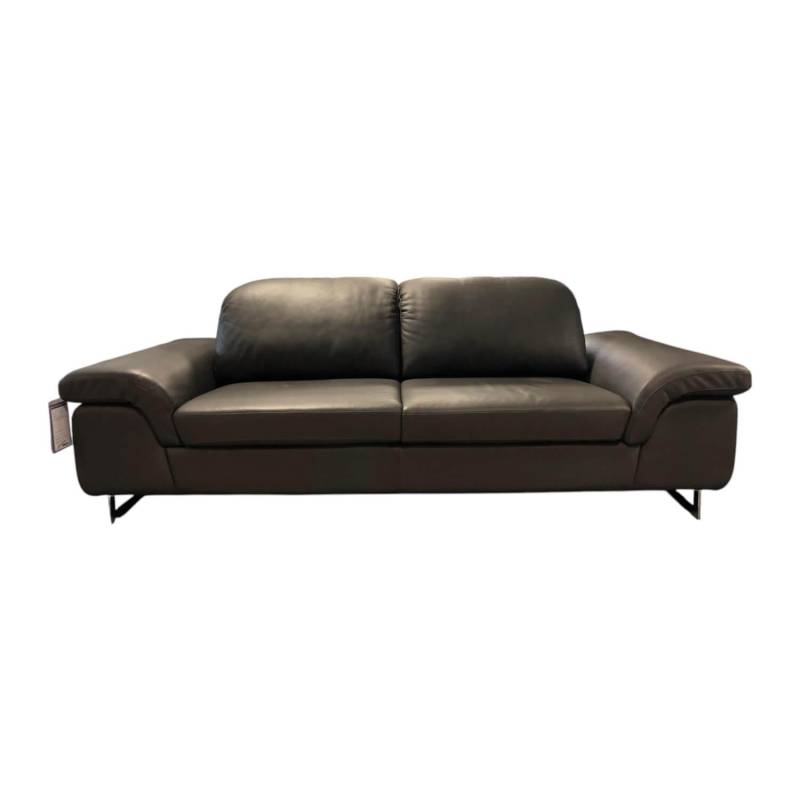 Sofa Modell 15651 Leder Z 7155 Zartbitter Braun Füße Chrom von W. Schillig