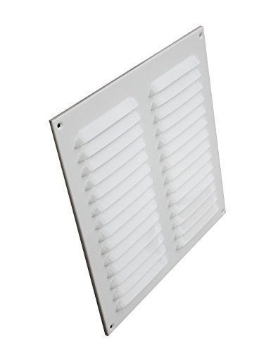 Aluminium Lüftungsgitter weiß rechteckig 32 x 32 cm von W.L. BauProdukte