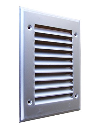 Lüftungsgitter Aluminium eloxiert 150 x 200mm incl. Insektenschutz von W.L. BauProdukte