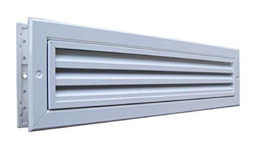 Türlüfter 430 x 80 mm weiss Aluminium rechteckig von W.L. BauProdukte