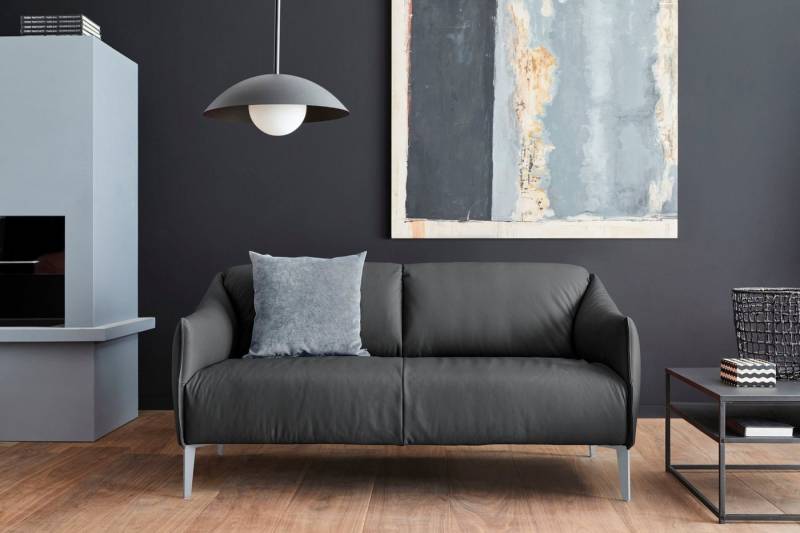 W.SCHILLIG 2,5-Sitzer sally, mit Metall-Winkelfüßen in Silber matt, Breite 174 cm von W.SCHILLIG