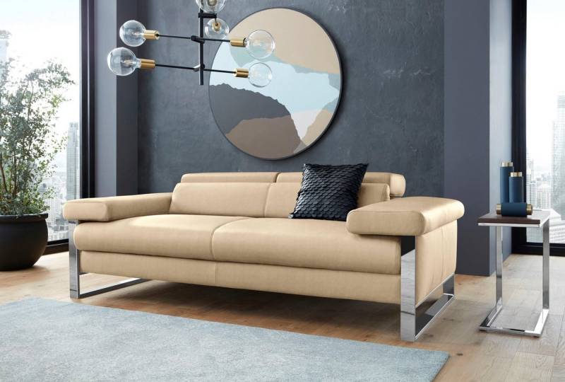 W.SCHILLIG 2-Sitzer finn, German Design Award 2016, Fußgestell Chrom glänzend, Breite 210 cm von W.SCHILLIG