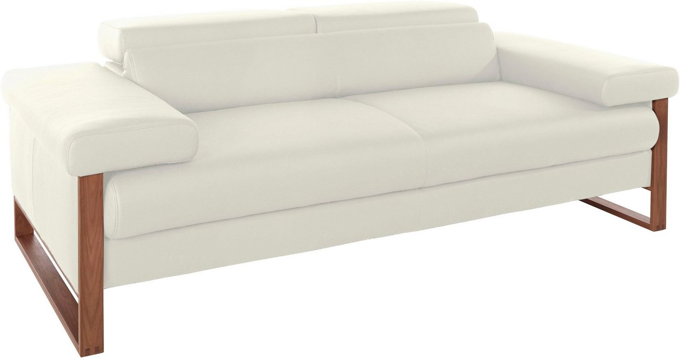 W.SCHILLIG 2-Sitzer finn, German Design Award 2016, Fußgestell Nussbaum natur, Breite 210 cm W.SCHILLIG 2-Sitzer finn, German Design Award 2016, Fußgestell Nussbaum natur, Breite 210 cm von W.SCHILLIG