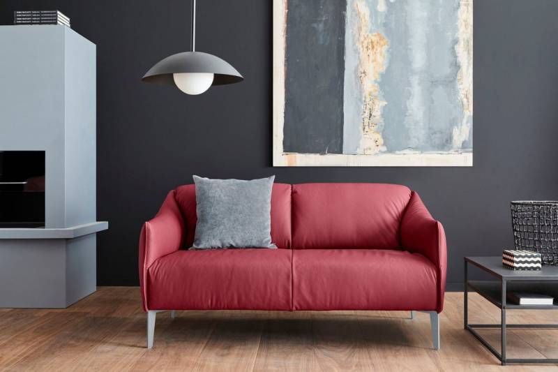 W.SCHILLIG 2-Sitzer sally, mit Metall-Winkelfüßen in Silber matt, Breite 154 cm von W.SCHILLIG