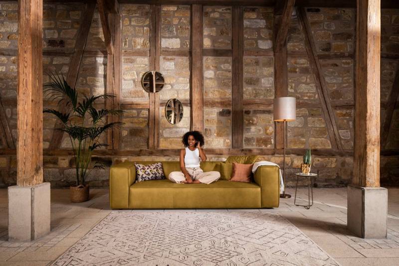 W.SCHILLIG 3-Sitzer around-the-block, mit eleganter Biese, mit Federkern W.SCHILLIG 3-Sitzer around-the-block, mit eleganter Biese, mit Federkern von W.SCHILLIG