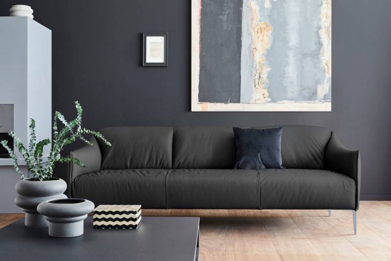 W.SCHILLIG 3-Sitzer sally, mit Metallfüßen in Silber matt, Breite 224 cm von W.SCHILLIG