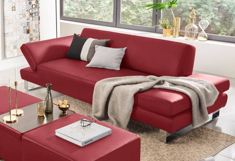 W.SCHILLIG 3-Sitzer taboo Designsofa mit hohem Sitzkomfort, mit Übertiefe, inklusive Armlehnenverstellung von W.SCHILLIG