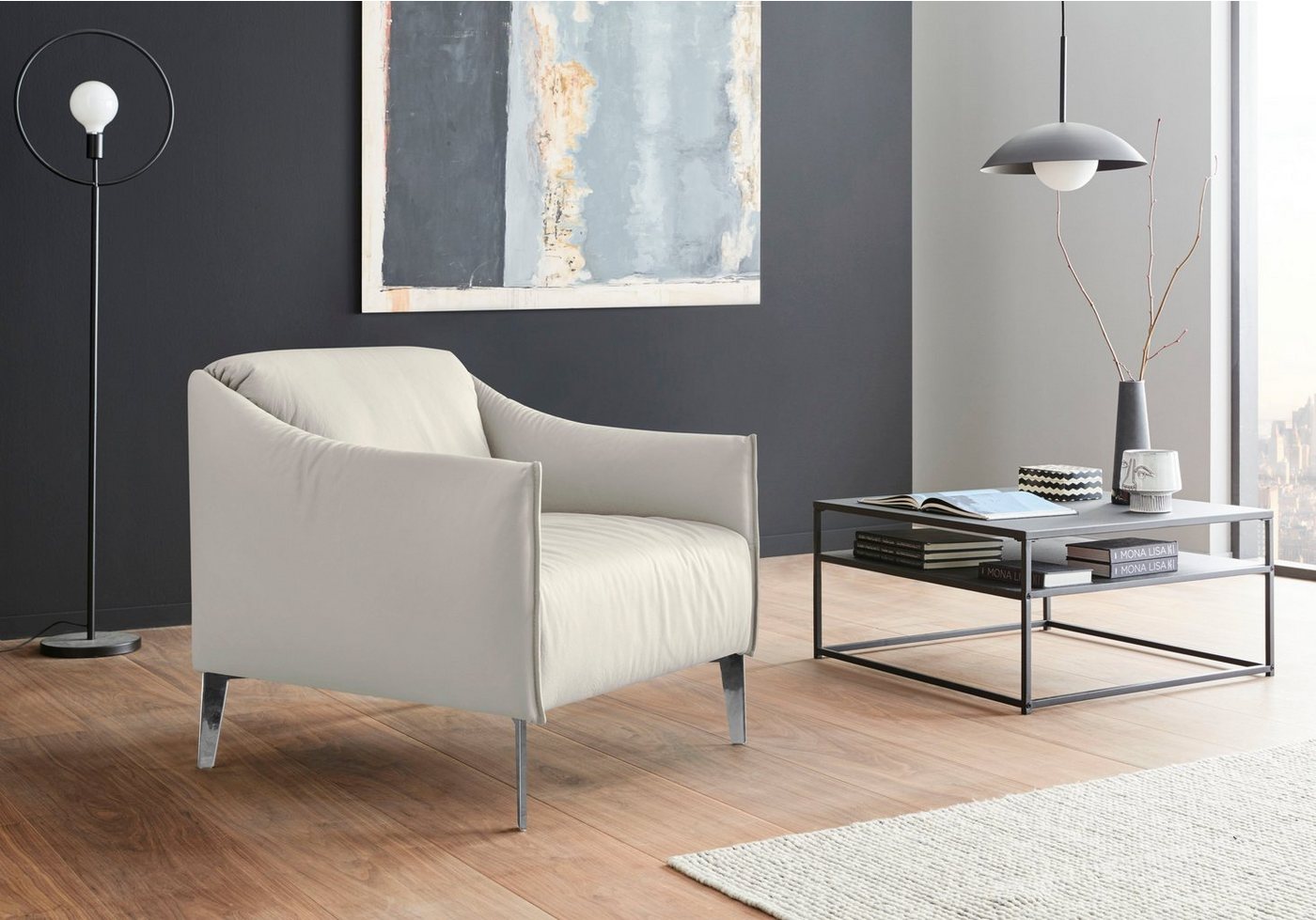W.SCHILLIG Cocktailsessel sally Designsessel, Loungesessel, mit Metall-Winkelfüßen in Chrom glänzend W.SCHILLIG Cocktailsessel sally Designsessel, Loungesessel, mit Metall-Winkelfüßen in Chrom glänzend von W.SCHILLIG