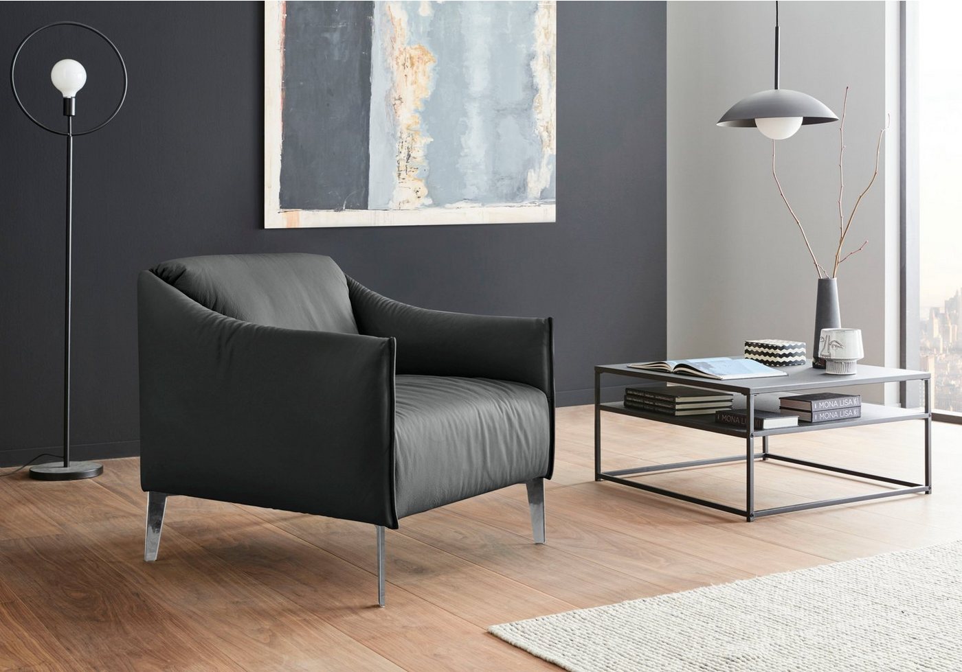 W.SCHILLIG Cocktailsessel sally Designsessel, Loungesessel, mit Metall-Winkelfüßen in Chrom glänzend W.SCHILLIG Cocktailsessel sally Designsessel, Loungesessel, mit Metall-Winkelfüßen in Chrom glänzend von W.SCHILLIG