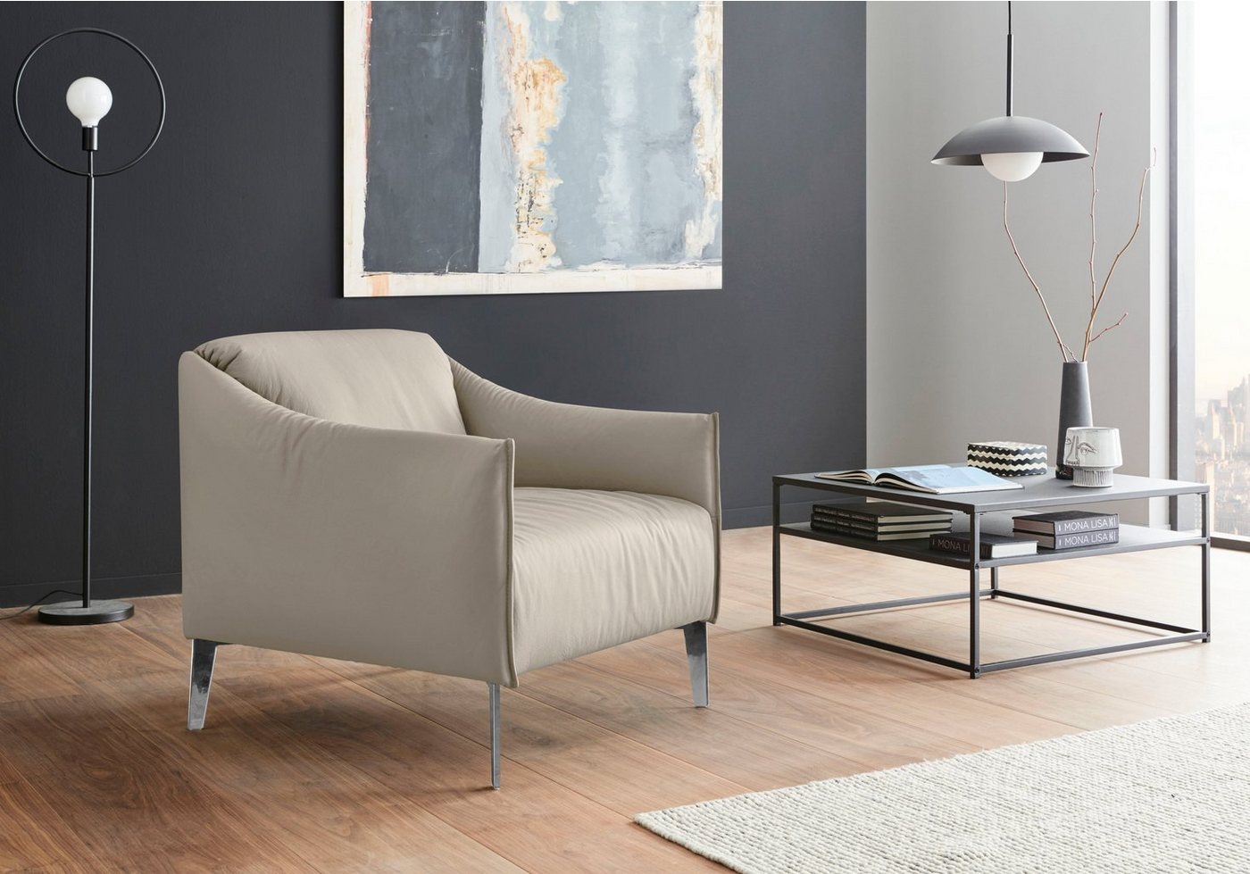 W.SCHILLIG Cocktailsessel sally Designsessel, Loungesessel, mit Metall-Winkelfüßen in Chrom glänzend W.SCHILLIG Cocktailsessel sally Designsessel, Loungesessel, mit Metall-Winkelfüßen in Chrom glänzend von W.SCHILLIG