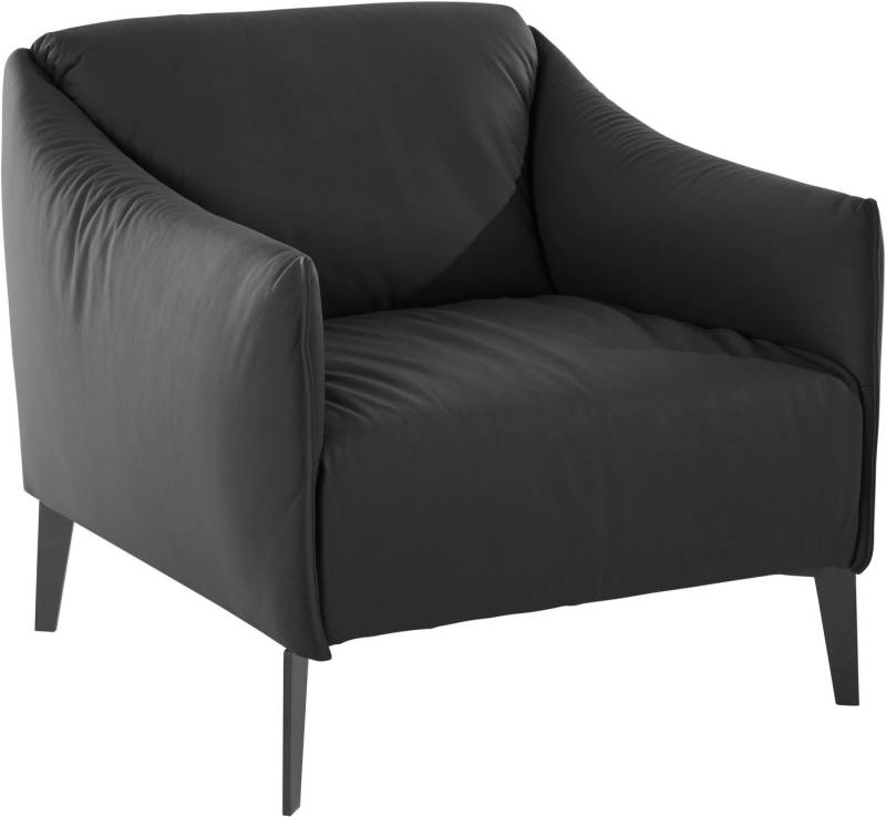 W.SCHILLIG Cocktailsessel sally, mit Metall-Winkelfüßen in Schwarz pulverbeschichtet von W.SCHILLIG
