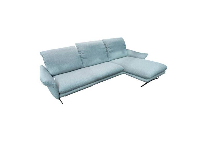 W.SCHILLIG Ecksofa Ecksofa Willow 26702 Stoff 01022 Grey Grau Metallkufe Schwarz von W.SCHILLIG