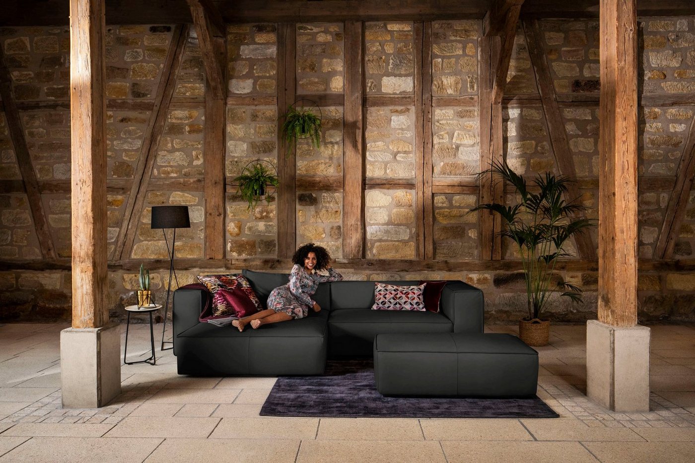 W.SCHILLIG Ecksofa around-the-block, Spar-Set, inklusive Hocker, mit eleganter Biese, mit Federkern W.SCHILLIG Ecksofa around-the-block, Spar-Set, inklusive Hocker, mit eleganter Biese, mit Federkern von W.SCHILLIG