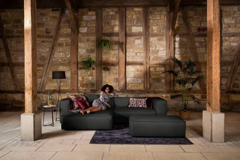 W.SCHILLIG Ecksofa around-the-block, Spar-Set, inklusive Hocker, mit eleganter Biese, mit Federkern W.SCHILLIG Ecksofa around-the-block, Spar-Set, inklusive Hocker, mit eleganter Biese, mit Federkern von W.SCHILLIG