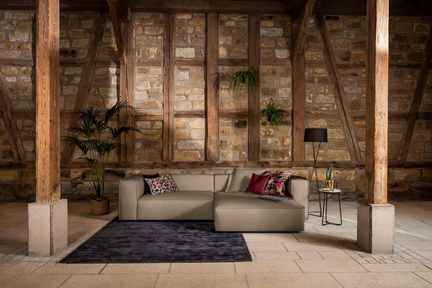 W.SCHILLIG Ecksofa around-the-block, Spar-Set, inklusive Hocker, mit eleganter Biese, mit Federkern W.SCHILLIG Ecksofa around-the-block, Spar-Set, inklusive Hocker, mit eleganter Biese, mit Federkern von W.SCHILLIG