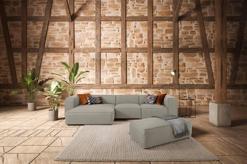 W.SCHILLIG Ecksofa around-the-block, mit eleganter Biese, mit Federkern, Breite 341 cm von W.SCHILLIG